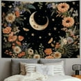 thumbnail image 2 of Creowell  Vintage Moon Boho Tapestry for Bedroom Aesthetic,  Bohemian Floral Butterfly Tapestries Wall Hanging, Botanical Flower Plants Tapestry Backdrop for Living Room Dorm  60x50inch, 2 of 6