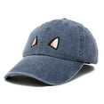 thumbnail image 4 of DALIX Cat Ears Hat Womens Cute Baseball Cap in Navy Blue Vintage, 4 of 6