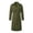 Army Green, variant on Mens Trench Coat Solid Color Notch Lapel Long Sleeve Shoulder Epaulets Windproof Casual Long Double Breasted Coat with Pockets