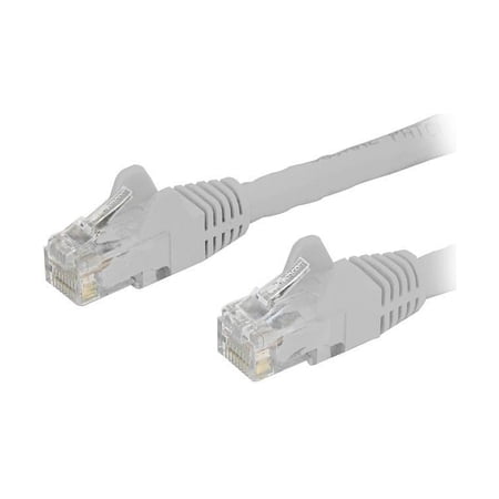 UPC: 0065030872089 | StarTech N6PATCH5WH Cat6 Patch Cable – 5 ft – White Ethernet Cable – Snagless RJ45 Cable – Ethernet Cord – Cat 6 Cable – 5ft