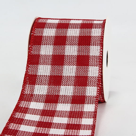 Plaid Ribbon - 6.3cm x 10 Yards, Birthday, Wedding Decor, Summer, Baby Shower, Farmhouse, Fall, Christmas