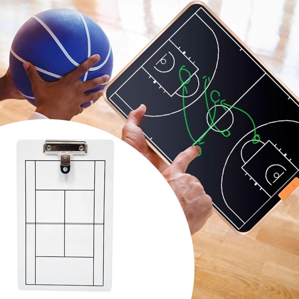 Pizarra Blanca Portátil Para Entrenador De Tenis, Accesorios Y Portapapeles Versátil.