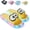 Yellow-3.5, variant on Cute Slippers with Cartoon Motifs That Glow,Light Up Slippers For Women,Motion Sensor LED Slides,Funny House Slippers Adult