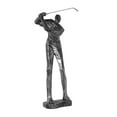 thumbnail image 5 of jicheng Golfing Statue Golfer Sculpture Christmas Ornament Decoration Resin Figurine D, 5 of 9