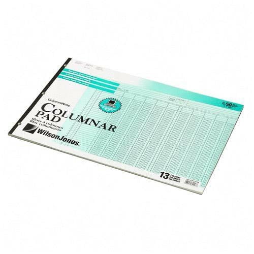 Cost less all the way 12 Columns 11" x 163/8 50 Sheets per Wilson
