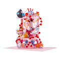 thumbnail image 2 of Tarjeta de felicitación DESIMPLE Joyful Cat Tree, desplegable en 3D para ella, 2 of 9