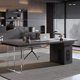 thumbnail image 2 of Gaming Accessories Modern Desk Standing Meeting Computer Standing Desk Organizer Nail Executive Mesa Media Console Furniture My Lux Decor Round, 2 of 12