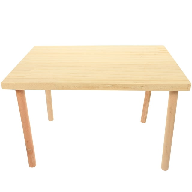 Juguete de madera para chinchilla, plataforma de madera para ratas, plataforma de madera para hámster, adorno para jaula de hámster