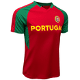 thumbnail image 4 of Just 4 Kicks Portugal Soccer Fan Jersey, Maroon/Green/Yellow, 100 percent Poly, YXS-XXL, 4 of 5