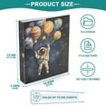 thumbnail image 3 of FORMRS 3 Ring Binder with Pockets 1.5" D-Rings Clip Board 200 Sheets Capacity, Watercolor Astronaut, 3 of 8