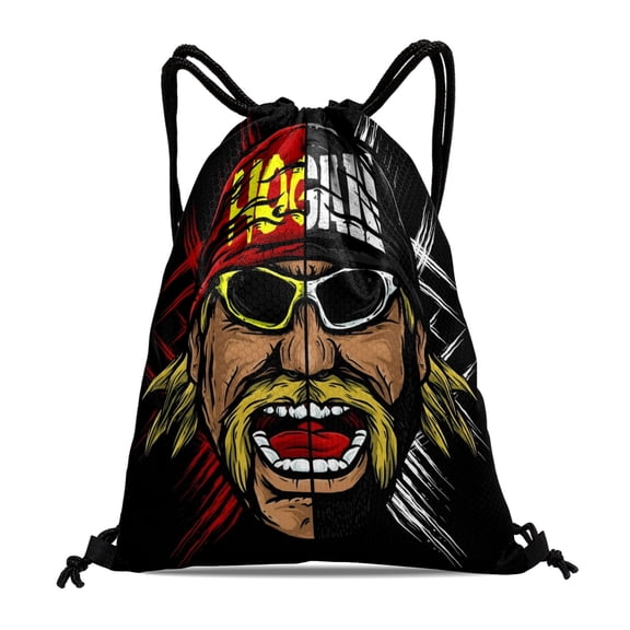 WWE Pattern With Drawstring Pocket 14*16 Inches Comfortable Fabric Fashionable And Practical Showcasing Style