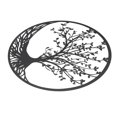 thumbnail image 1 of Wall Art, Fine Workmanship Metal Black Gift 30cm Rustproof Life Tree Decor  for Bedroom, 1 of 8