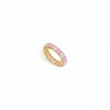 UBU14YR500CZPS226225 Created Pink Sapphire & CZ Eternity Band, 14K Yellow Gold - 5 CT TGW , 8 Stones