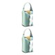 thumbnail image 4 of Monstrate Reposacabezas para coche, soporte para pañuelos, cuero, colgante, papel, toalla, almacenamiento, bolsa reutilizable, organizador de azul claro 2piezas, 4 of 6