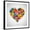 Black Frame, variant on Art.com Colored Heart From Hand Print Icons Art Print by strejman, 16" x 16"