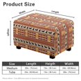 thumbnail image 7 of Xixirimido Aztec Tribe Horse Pattern Ottoman Cover Rectangle Stretch Footrest Stool Cover for Storage Ottoman, Foot Stool Slipcover Protector with Nonslip Elastic Bottom,Small, 7 of 7