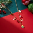 thumbnail image 4 of NICKSUN Christmas Charm Necklace for Women, Candy Canes Snowflakes Santa Claus Christmas Tree Gingerbread Man Gift Box Colorful Holiday Charms Necklace for Personalized Christmas Gifts, 4 of 8