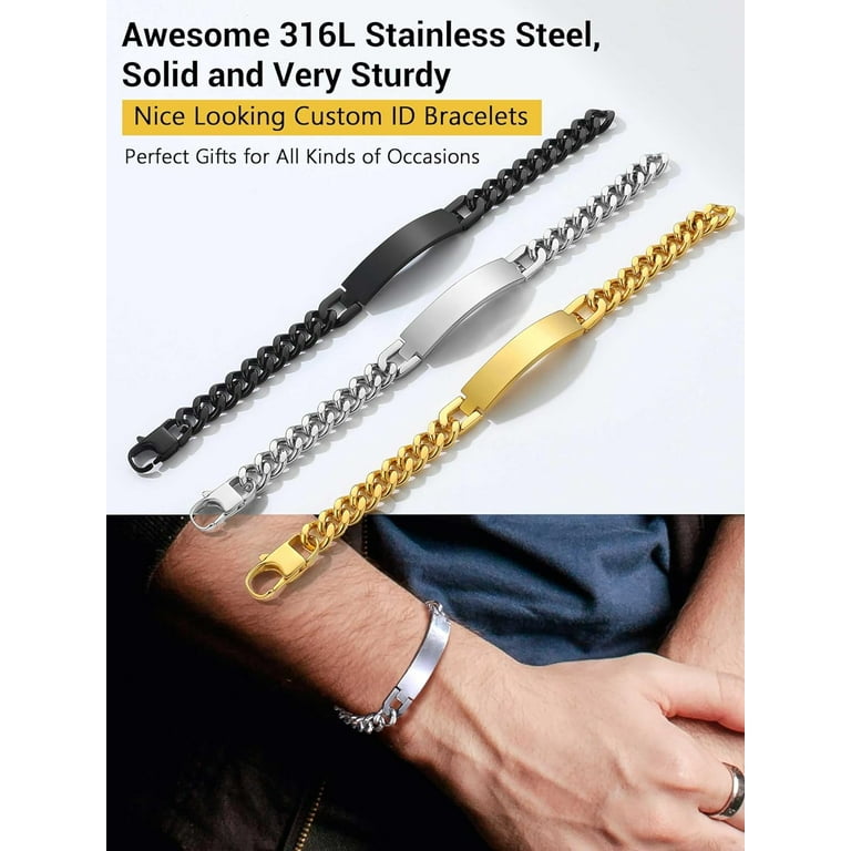 Custom id bracelets sale