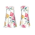 thumbnail image 7 of Yiaed Colorful Flowers Print Women's Sleeveless Dress, Loose Fit Summer Dress, Casual Sleeveless Dress for Women, 7 of 7