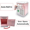 thumbnail image 3 of Electronic Piggy Bank, Kids Piggy Bank with Password Setting, ATM Piggy Bank, Pink, 3 of 4