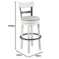thumbnail image 2 of Signature Design by Ashley D546-530 Tabouret de Bar Valebeck Blanc Hauteur Pub, 2 of 9