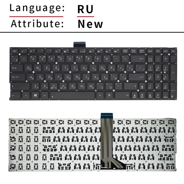 Original US Russian SP BR Laptop Keyboard For ASUS X555L A555Y R557L R556L FL5600 W519L VM510L VM590L X553M W509L R565L X503M RU New
