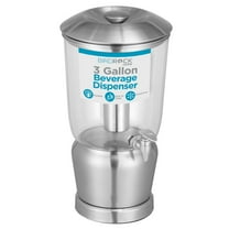 BIRDROCK HOME Stainless Steel 3 Gallon Ice Container Spigot Beverage Dispenser