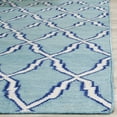 thumbnail image 3 of Safavieh Dhurries Astrid Geometric Runner Rug, Light Blue/Ivory, 2'6" x 8', 3 of 8
