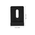 thumbnail image 2 of HAMPPLIES 6 Pcs Clips de Support de Miroir en Acier Inoxydable Robuste avec Coussinets de Protection pour Montage Mural, 2 of 6