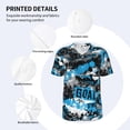 thumbnail image 3 of KLL Football Time for Men's Baseball Shirts,Short Sleeve Casual Shirts Button Down Shirt for Men Beach Summer Wedding Shirt-Small, 3 of 7