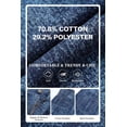 thumbnail image 6 of GINGTTO Men's Baggy Loose Fit Frosted Wash 9" Denim Shorts, 6 of 10