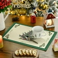 thumbnail image 3 of mubwai Xmas Pine Winter Placemats Set of 4, 12x18 Inch Christmas Table Mats for Table Runner Party Kitchen Dining Decoration, 3 of 7