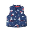 thumbnail image 3 of Esaierr Kids Boys Girls Sleeveless Jacket down Cotton Vest for Toddler Printed Warm Waistcoat Vest Fall Winter Outerwear Coats with Pockets for 2-10 Years, 3 of 9