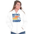 thumbnail image 3 of Retro 77 Old School Video Gamer Unisex Fleece Graphic Zip Up Hoodie Brisco Brands 5X, 3 of 5