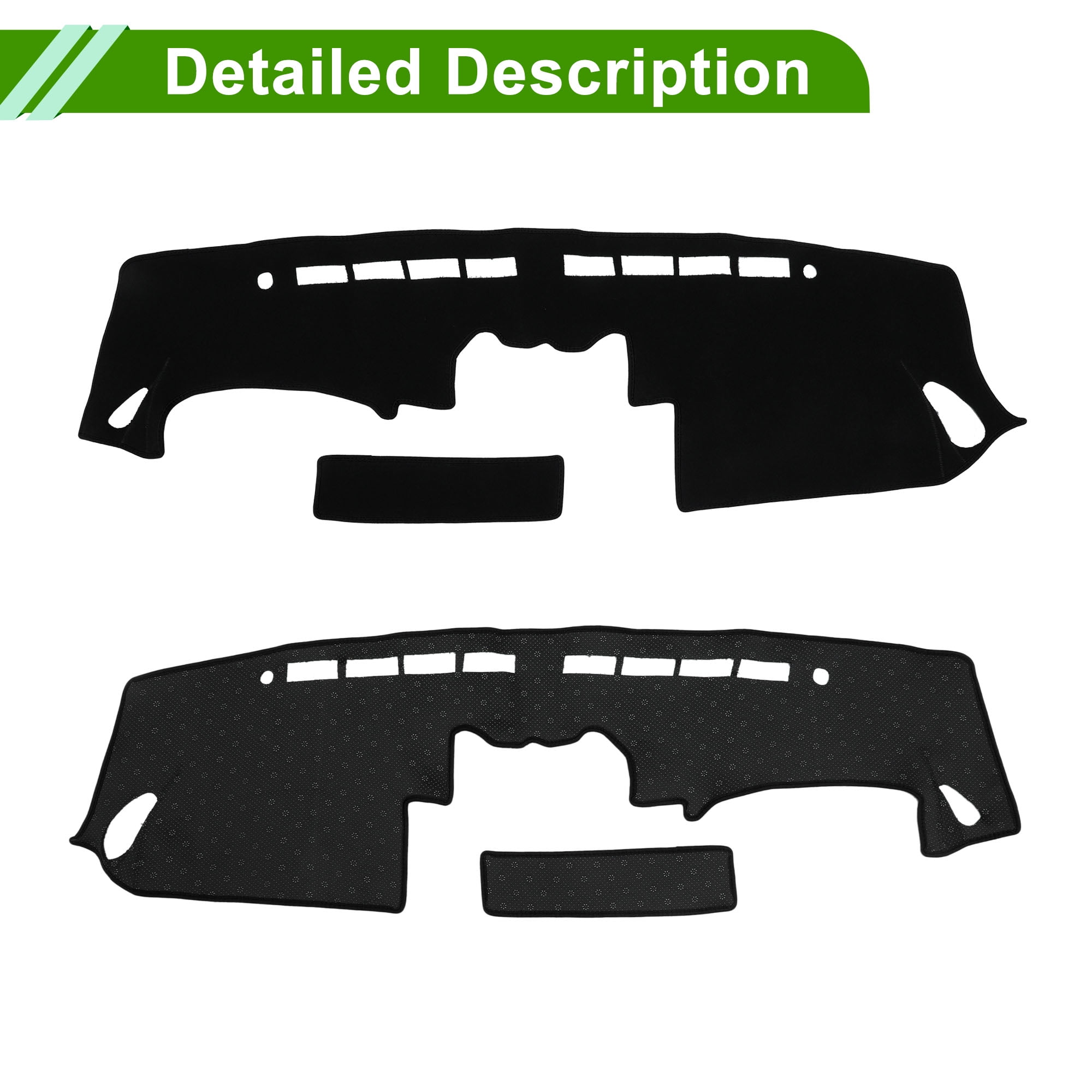 Unique Bargains Dashboard Cover for Nissan 350Z 2003-2009 Non-Slip Center Console Dash Cover Mat Polyester Silicone