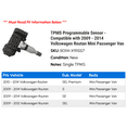 thumbnail image 2 of TPMS Programmable Sensor - Compatible with 2009 - 2014 Volkswagen Routan Mini Passenger Van 2010 2011 2012 2013, 2 of 2
