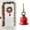 D Red Heart, variant on Christmas Bells Decorations,Large Jingle Bell Ornaments Big Giant Xmas Hanging Bells Round for Christmas Tree Holiday Winter Party Wall Decor Outdoor(Santa Claus)