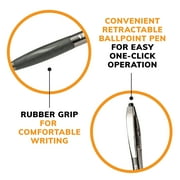 BIC Glide Ballpoint Pen, Medium Point, 1.0 mm, Blue Ink, 4 Count