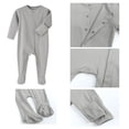 thumbnail image 3 of Pijamas para bebé recién nacido, Ropa De dormir 100% De algodón con cremallera, con calcetines, para otoño y primavera, 3 of 4
