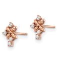 thumbnail image 2 of 14K Rose Gold Plated Madi K Cubic Zirconia Post Earrings, 2 of 7