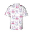 thumbnail image 3 of Goofa Heart Rabbit Hawaiian Shirt for Men, Unisex Summer Beach Casual Short Sleeve Button Down Shirts,Aloha Tropical Floral print shirt-X-Large, 3 of 9