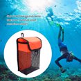 thumbnail image 3 of Langgg Diving Reel Snap Storage Bag Mesh Cloth Safety Pouch Thread Wheel Hook Organization Pocket Swimming Gifts Orange 1Set, 3 of 6