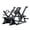 Black, variant on Chistwod Row Machine, Back Workout Machine for Home Gym