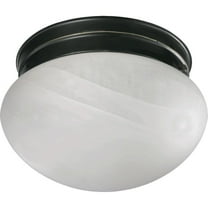 2 Light Mushroom Flush Mount in Style 9.75 inches Wide By 5.75 inches High-Old World Finish Bailey Street Home 183-Bel-3400155