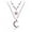 C-Rose Gold, variant on 925 Sterling Silver Layered Necklace Chain Star Moon Choker Necklace for Women Layering Chain Choker