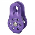 thumbnail image 1 of Aluminum Alloy Fixed Side Plate Pulley Mountain Rope Climbing Gear Backpacking System Secure Equipment Tension Hardware Purple, 1 of 7