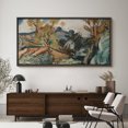 thumbnail image 3 of Large Framed Canvas Wall Art Abstract Vintage Landscape Print for Living Room Decoration - 60"x30" Black Frame, 3 of 7