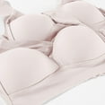 thumbnail image 3 of VISALY Bras for Older Women No Underwire Lace Push Up Wireless Bra Seamless Bras Full Coverage Bralettes Lift Everyday Bras with Wide Shoulder Strap Beige L, 3 of 8