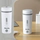thumbnail image 1 of Hervidor eléctrico portátil de viaje 3 en 1 de 350 ml con apagado automático y ebullición rápida. Calentador de agua de acero inoxidable para coche, oficina, té y café. Blanco, verde y morado., 1 of 7