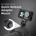 thumbnail image 2 of FLYMILE For DJI Osmo Action 5 Pro Camera Mount Quick-Release Base Action Camera Accessories, 2 of 5